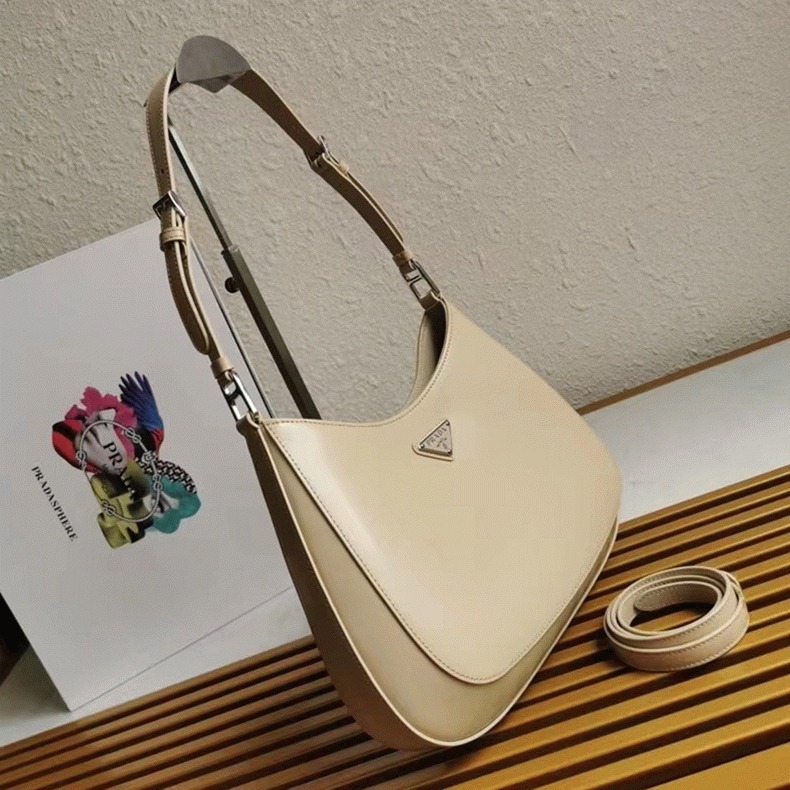 Beige Prada Cleo Small Bag Replica angle 4