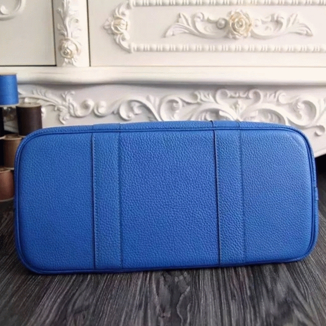 Blue Top Replica Hermes Garden Party 36cm Canvas Handbag angle 5