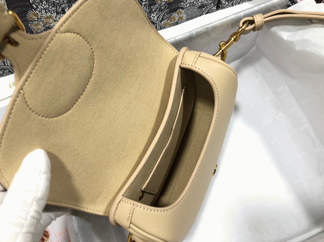 Dior Bobby Medium Bag Fake in Beige angle 2