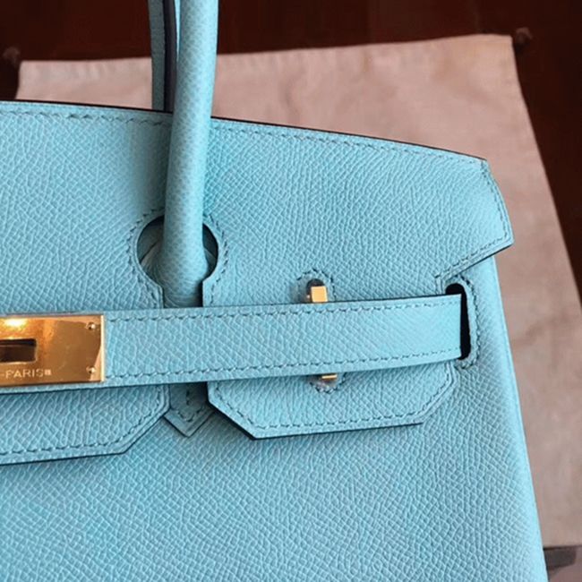 Blue Atoll Imitation Luxury Hermes Birkin 30cm Tote angle 5