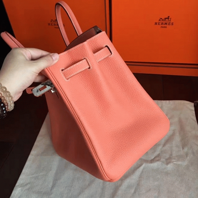 Crevette Shade Premium Knockoff Hermes Birkin 35cm Bag angle 2