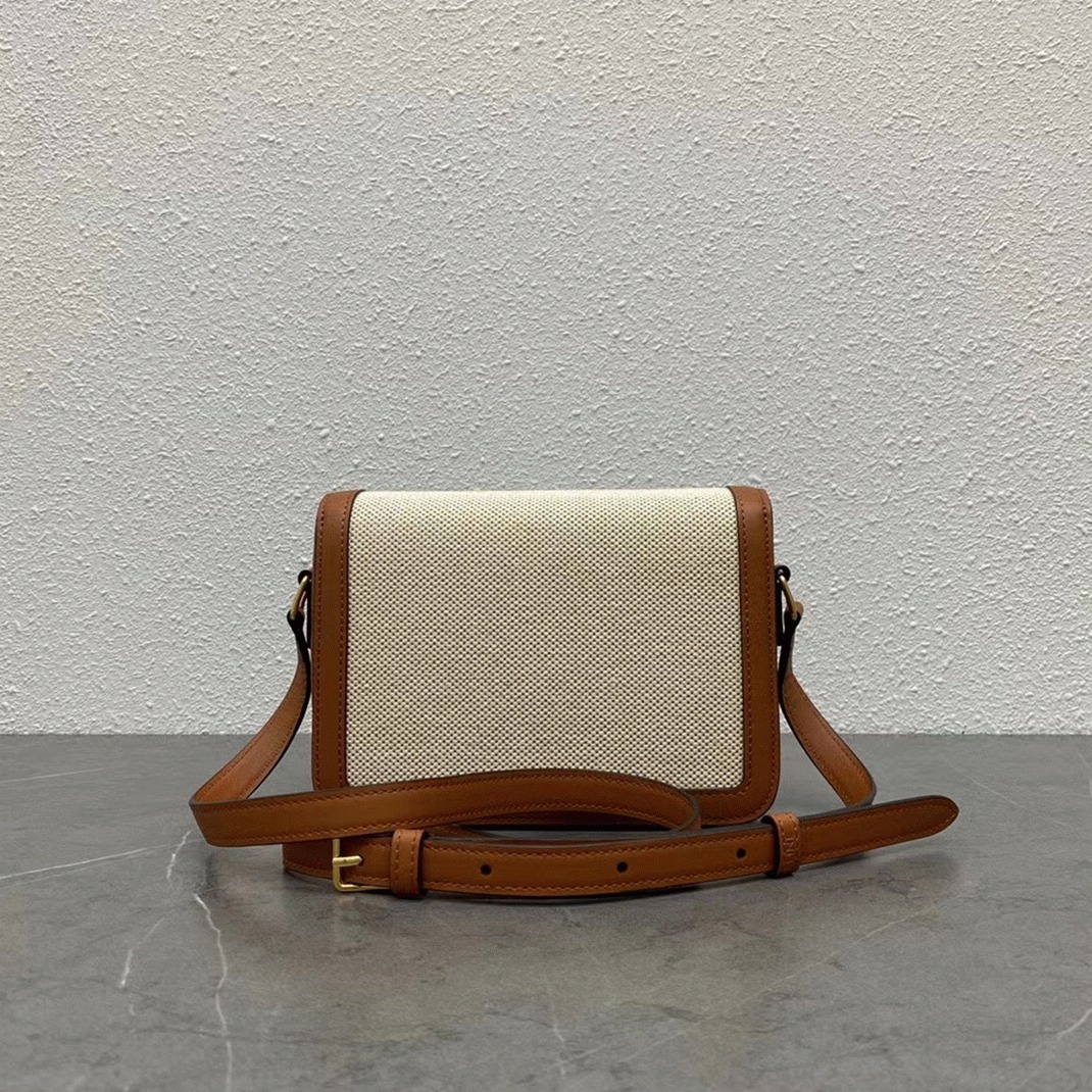 Top Quality Fake Celine Triomphe Teen Bag In Textile angle 3