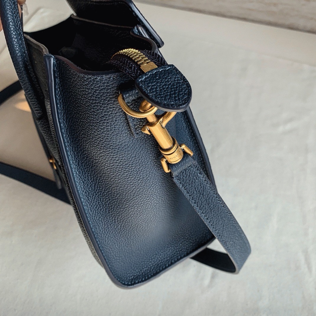 Celine Nano Luggage Tote Bag Imitation in Navy Blue angle 5
