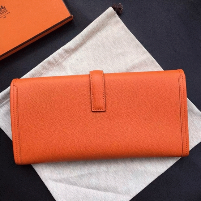 Orange Fake Hermes Jige Elan 29 Colorful Handbag angle 3