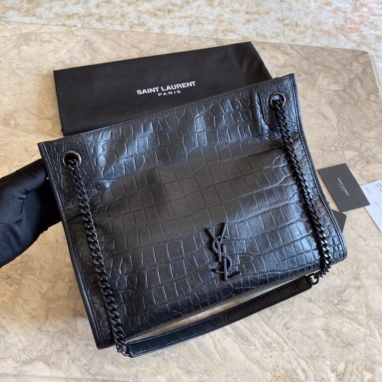 NIKI MEDIUM SHOPPING BAG IN CRINKLED VINTAGE LEATHER