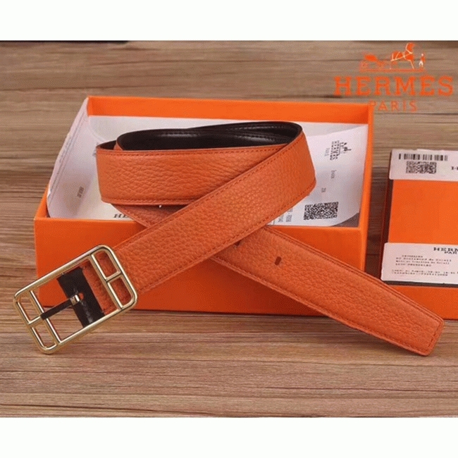Orange cape cod 32 reversible AAA fake Hermes belt angle 2