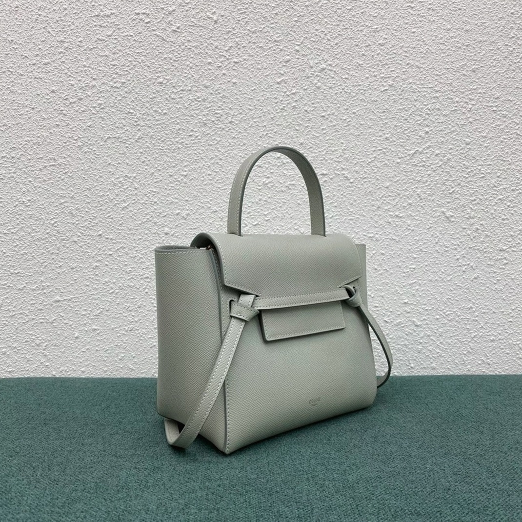 Celine Belt Nano Bag Imitation in Vert D eau angle 2