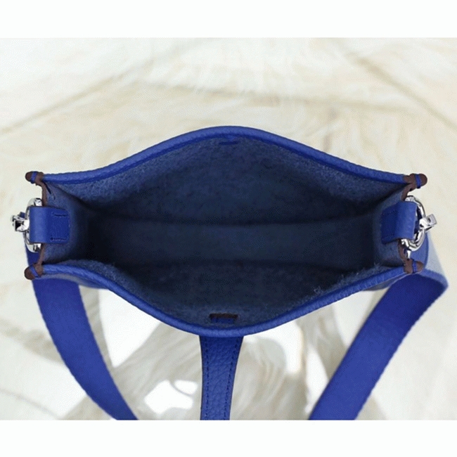 Blue Electric Evelyne II TPM Bag Fake Hermes Small Shoulder Bag angle 4