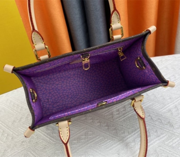 Louis Vuitton X YK Monogram Canvas Onthego PM Tote In Pumpkin angle 5