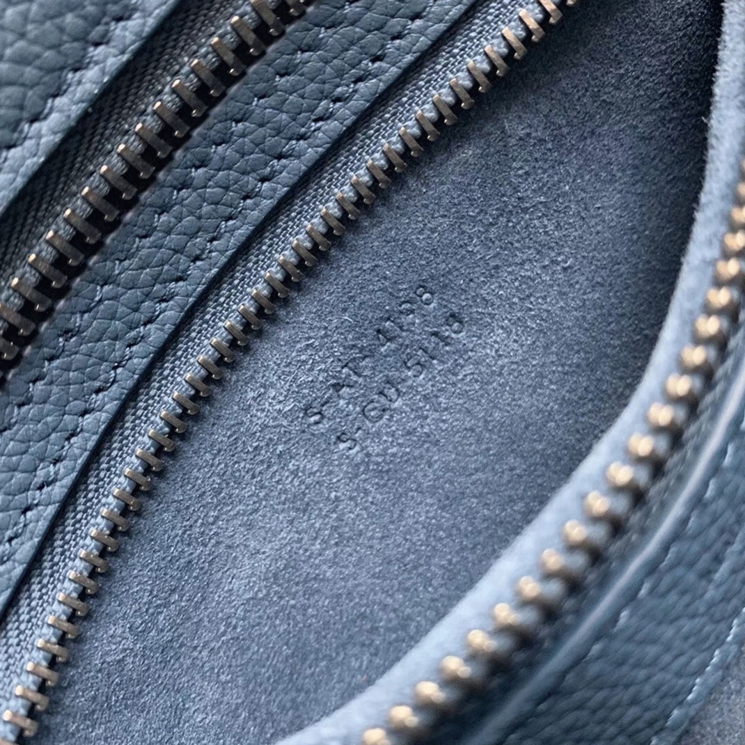 Celine Micro Luggage Tote Bag Knockoff in Slate Blue angle 2