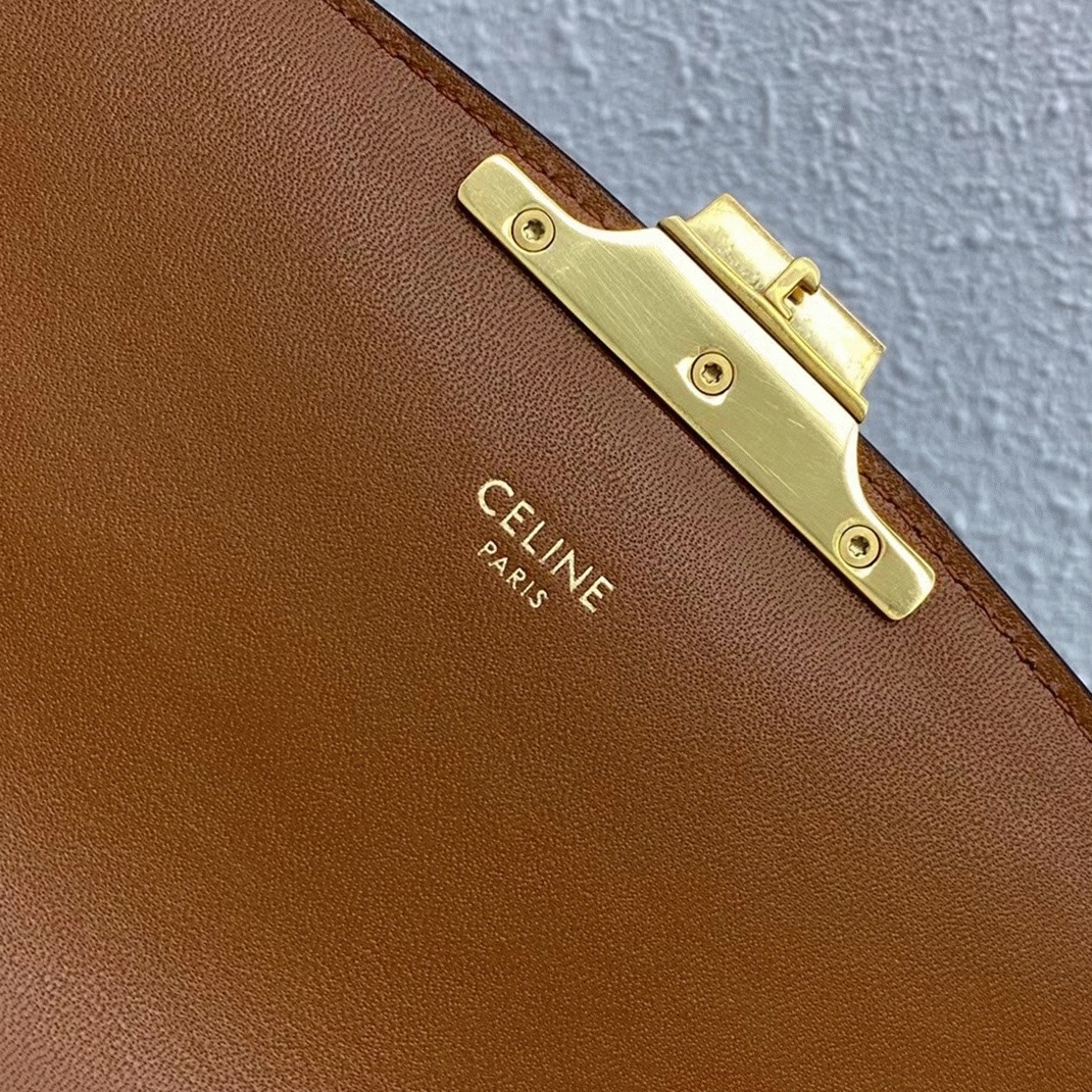 Top Quality Replica Celine Triomphe Teen Bag In White Triomphe Canvas angle 3