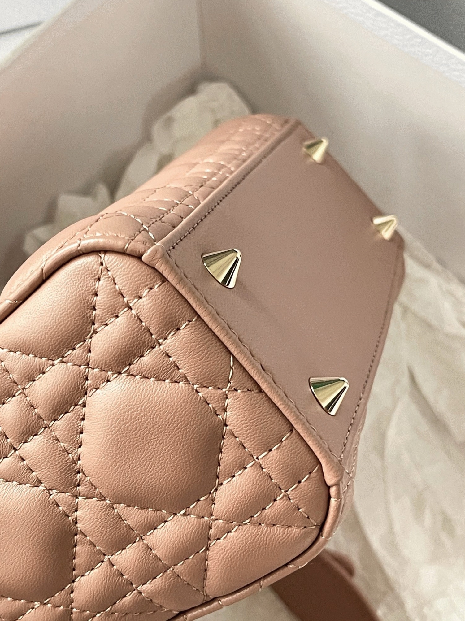 Dior Small Lady Dior My ABCDior Bag Imitation in Blush angle 5