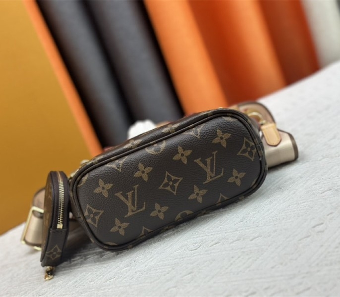 Louis Vuitton Monogram Canvas Neverfull BB Tote In Beige angle 5