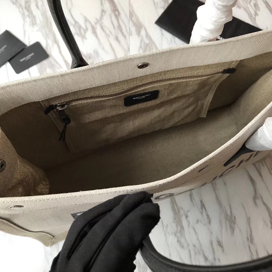 RIVE GAUCHE TOTE BAG IN CANVAS angle 5