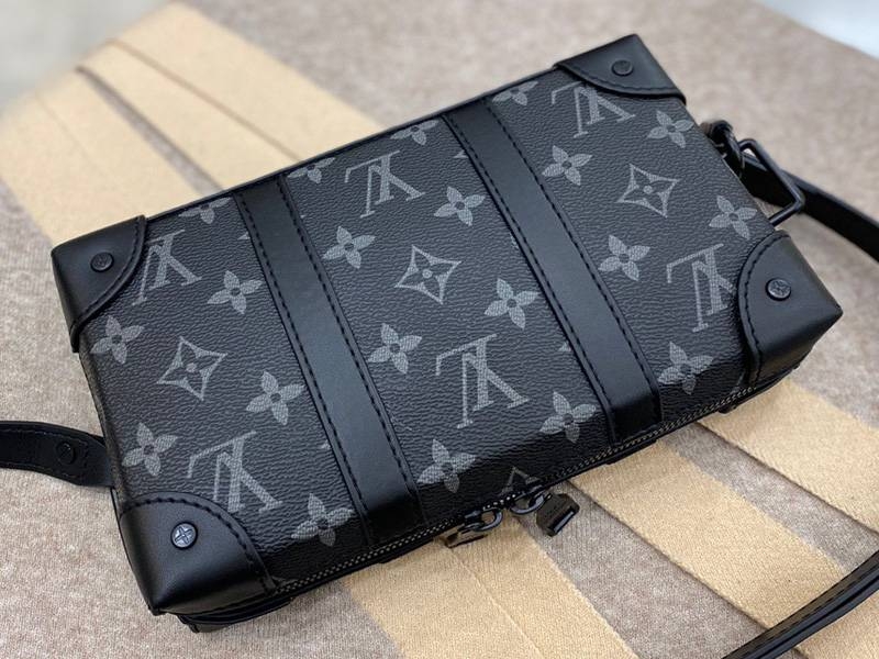 Louis Vuitton Monogram Eclipse Virgil Abloh Wallet Trunk angle 2