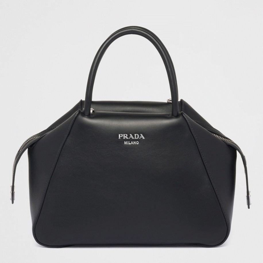 Prada Supernova Small Top Handle Bag Fake in Black