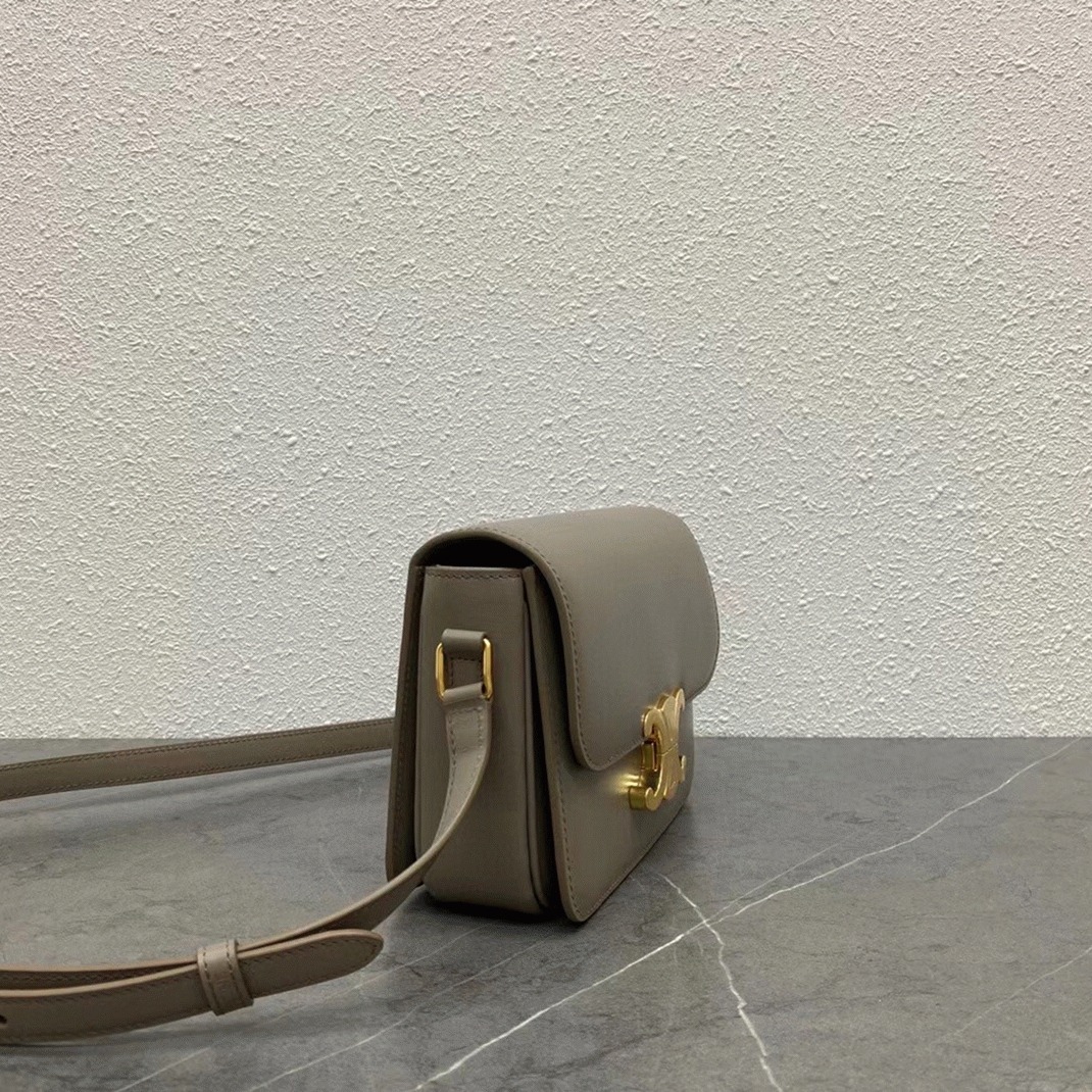 Top Quality Fake Celine Triomphe Teen Bag In Grey angle 4