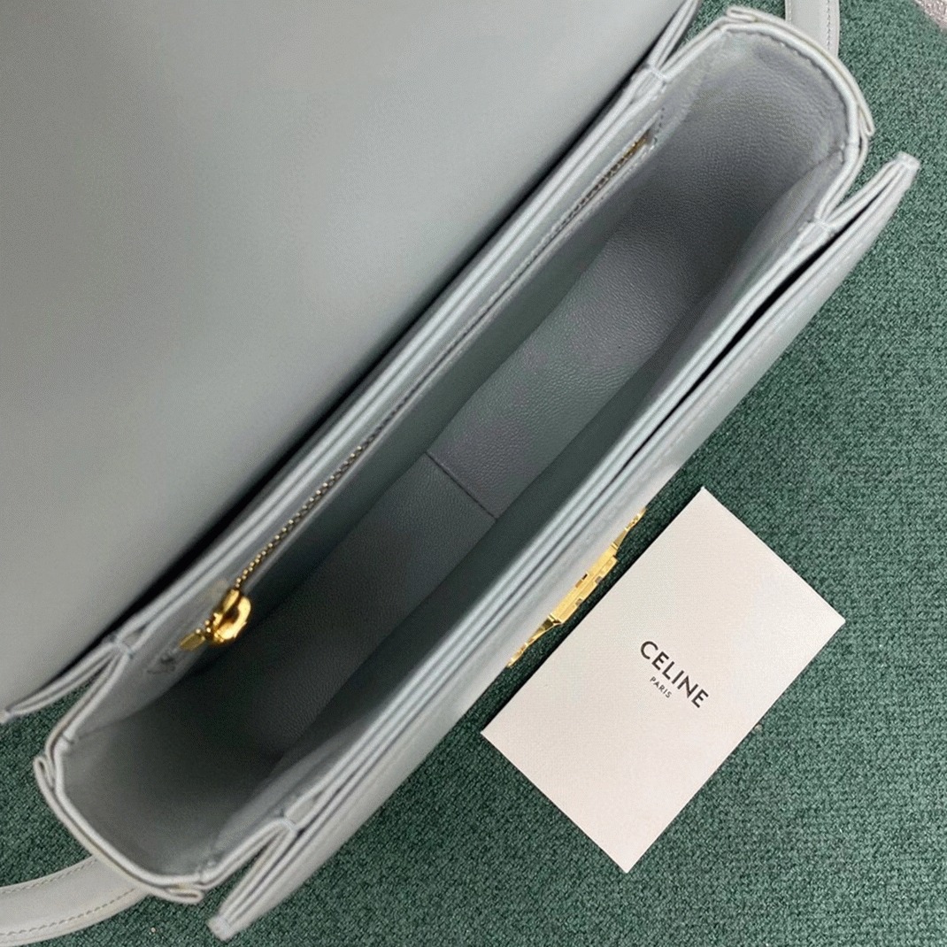 Top Quality Replica Celine Triomphe Teen Bag In Mineral angle 3