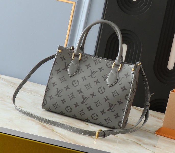 Monogram Ink OnTheGo PM In Trianon Gray angle 2