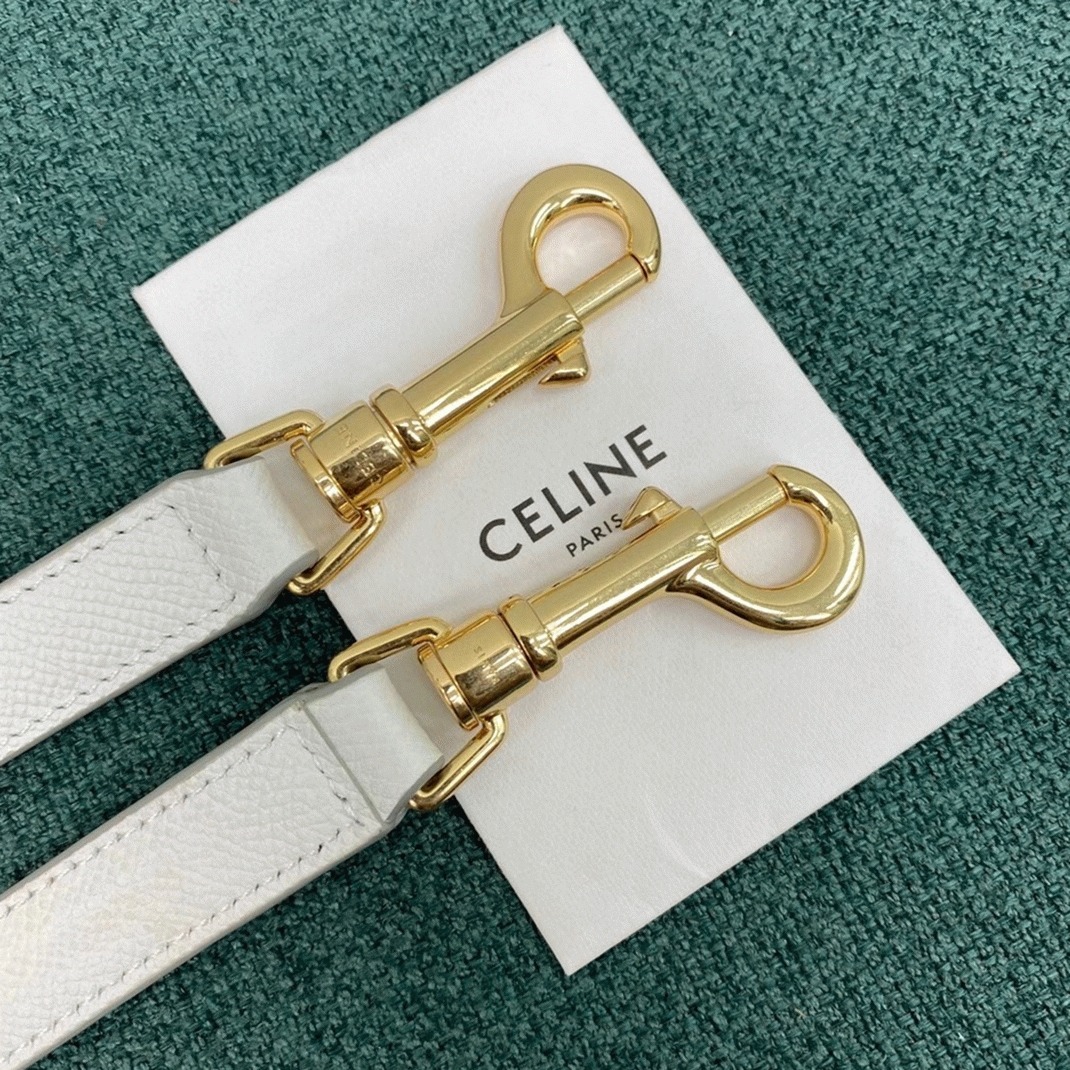 Celine Micro Belt Bag Replica in White angle 3