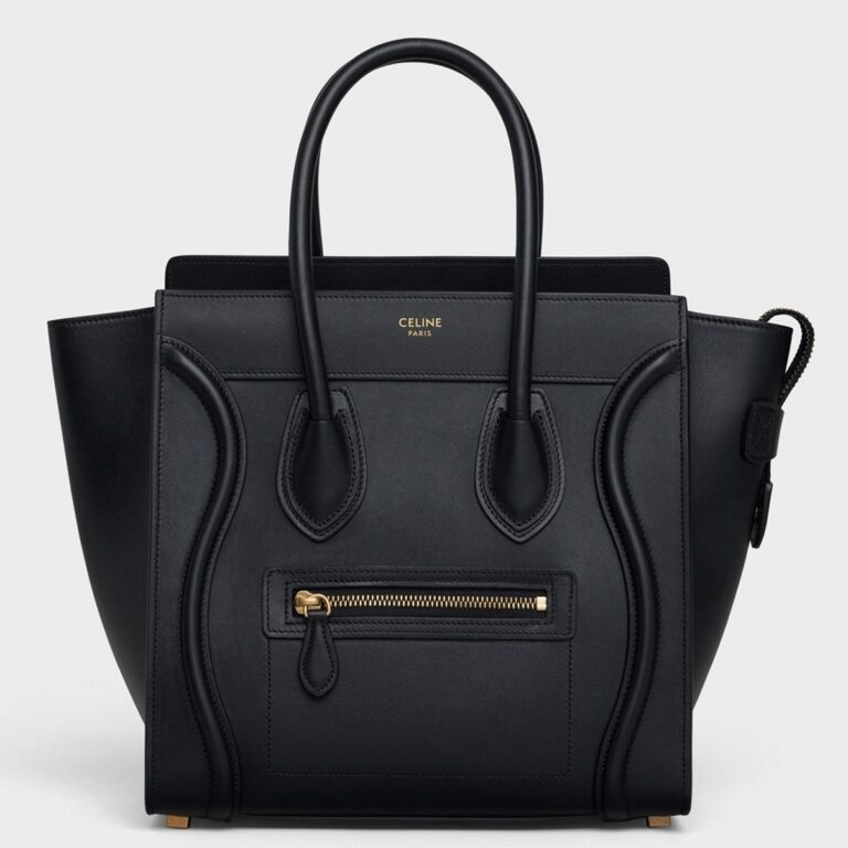 Celine Micro Luggage Tote Bag Replica in Black