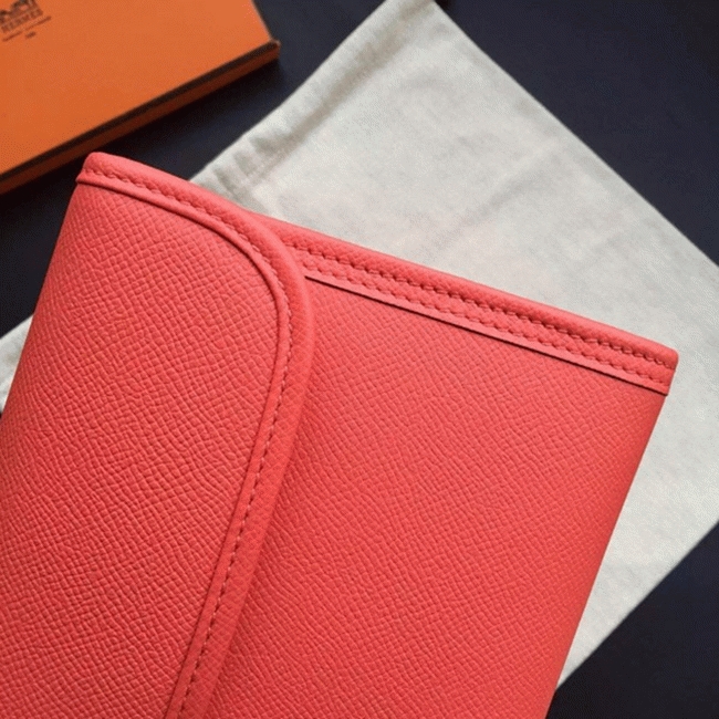Flamingo replica luxury Hermes Jige Elan clutch bag angle 4