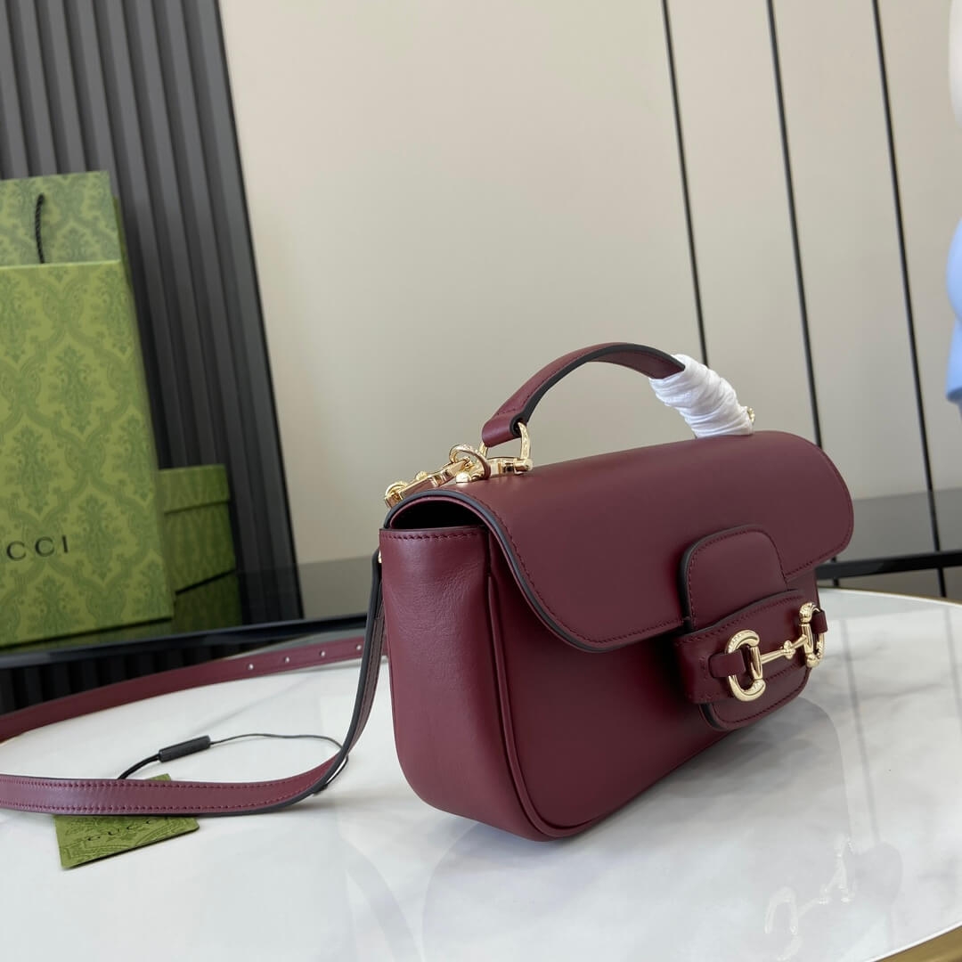 Gucci Horsebit 1955 Soft small top handle bag angle 2