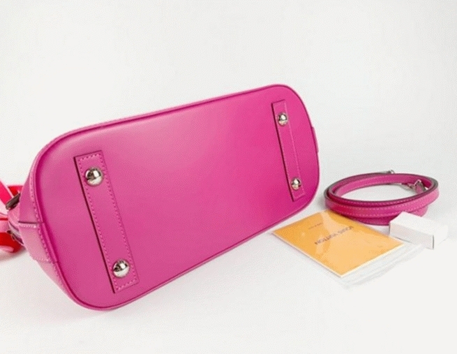 Louis Vuitton Epi Leather Alma PM Handbag In Pondichery Pink With Jacquard Strap angle 5