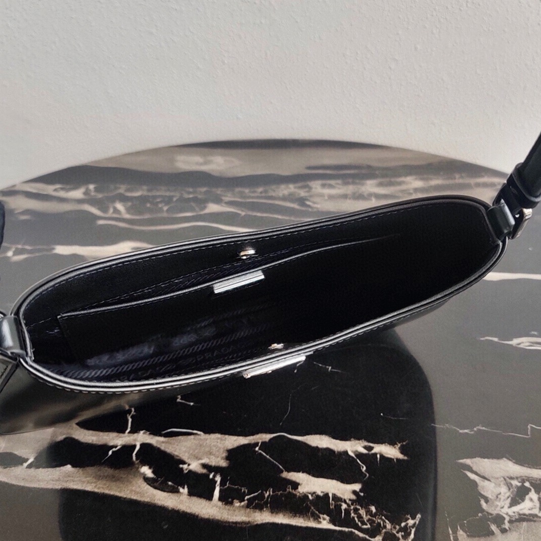 Black Prada Cleo Small Bag Knockoff angle 2
