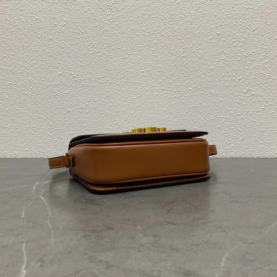 Top Quality Replica Celine Triomphe Teen Bag In White Triomphe Canvas angle 5