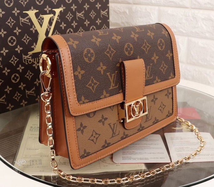 Louis Vuitton Monogram Reverse Canvas Dauphine Bag angle 2