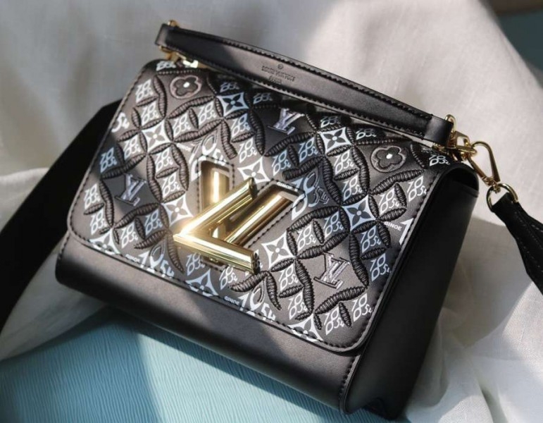 Louis Vuitton Since 1854 Twist MM Bag angle 3