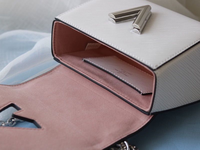 Louis Vuitton Epi Leather Twist Mini Bag In Off-White angle 5