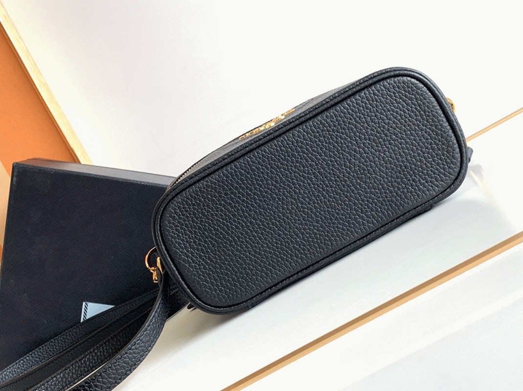 Prada Mini Vanity Bag Replica in Black angle 2