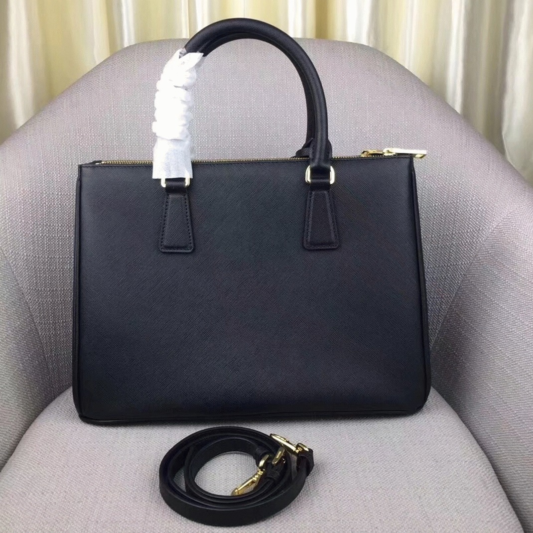 Black Prada Galleria Tote Replica – Large Size angle 3
