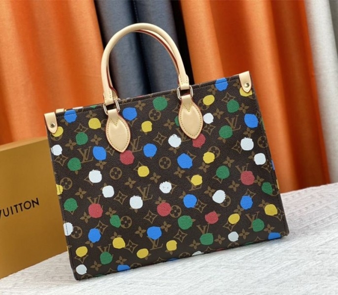 Louis Vuitton X YK Monogram Canvas Onthego MM Tote