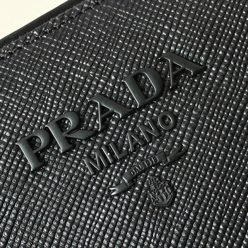 Prada Monochrome Small Bag Imitation in Black angle 4