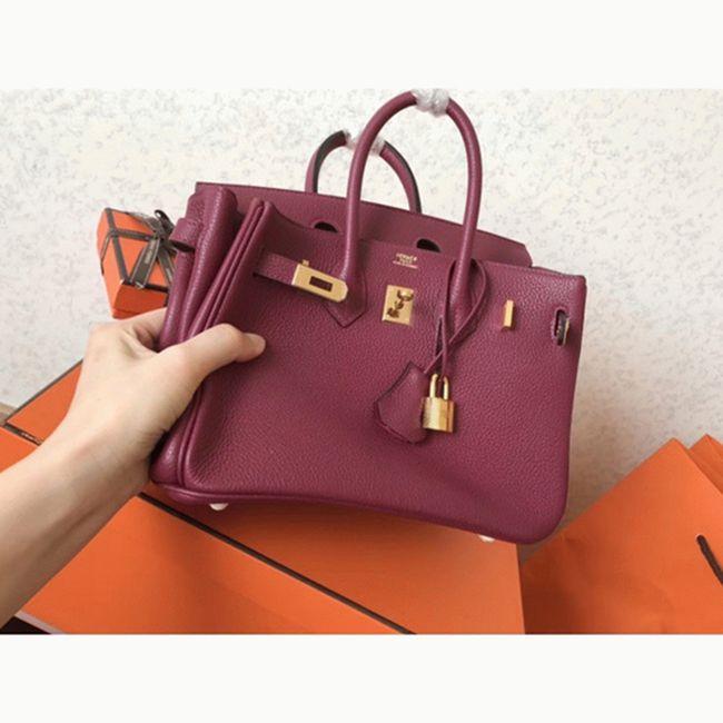 Ruby Hermes Birkin 25cm AAA Replica Handbag angle 4