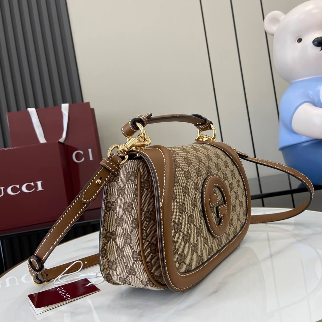 Gucci Blondie small top handle bag angle 2