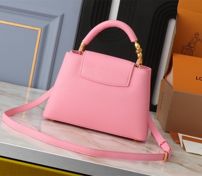 Louis Vuitton Capucines BB Handbag In Pink angle 2