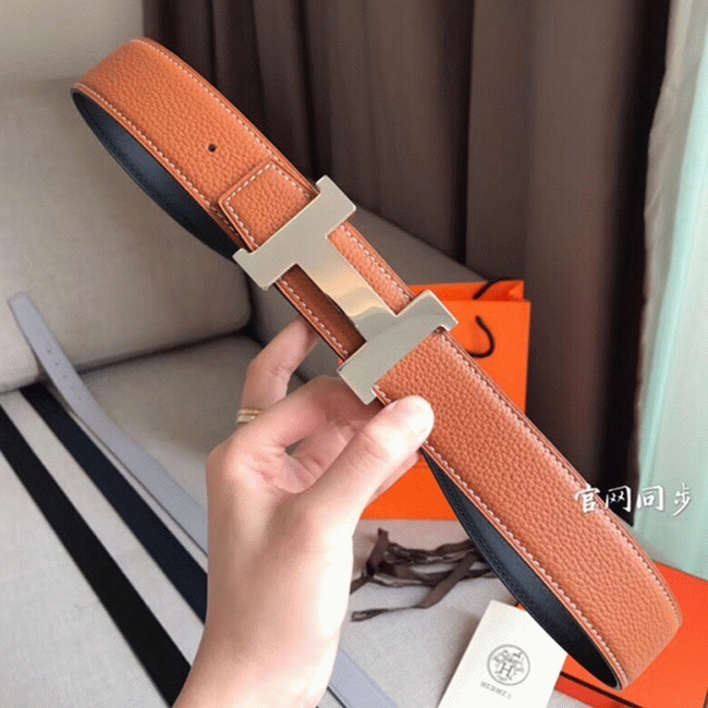 1:1 knockoff Hermes Constance belt buckle in brown shade angle 5