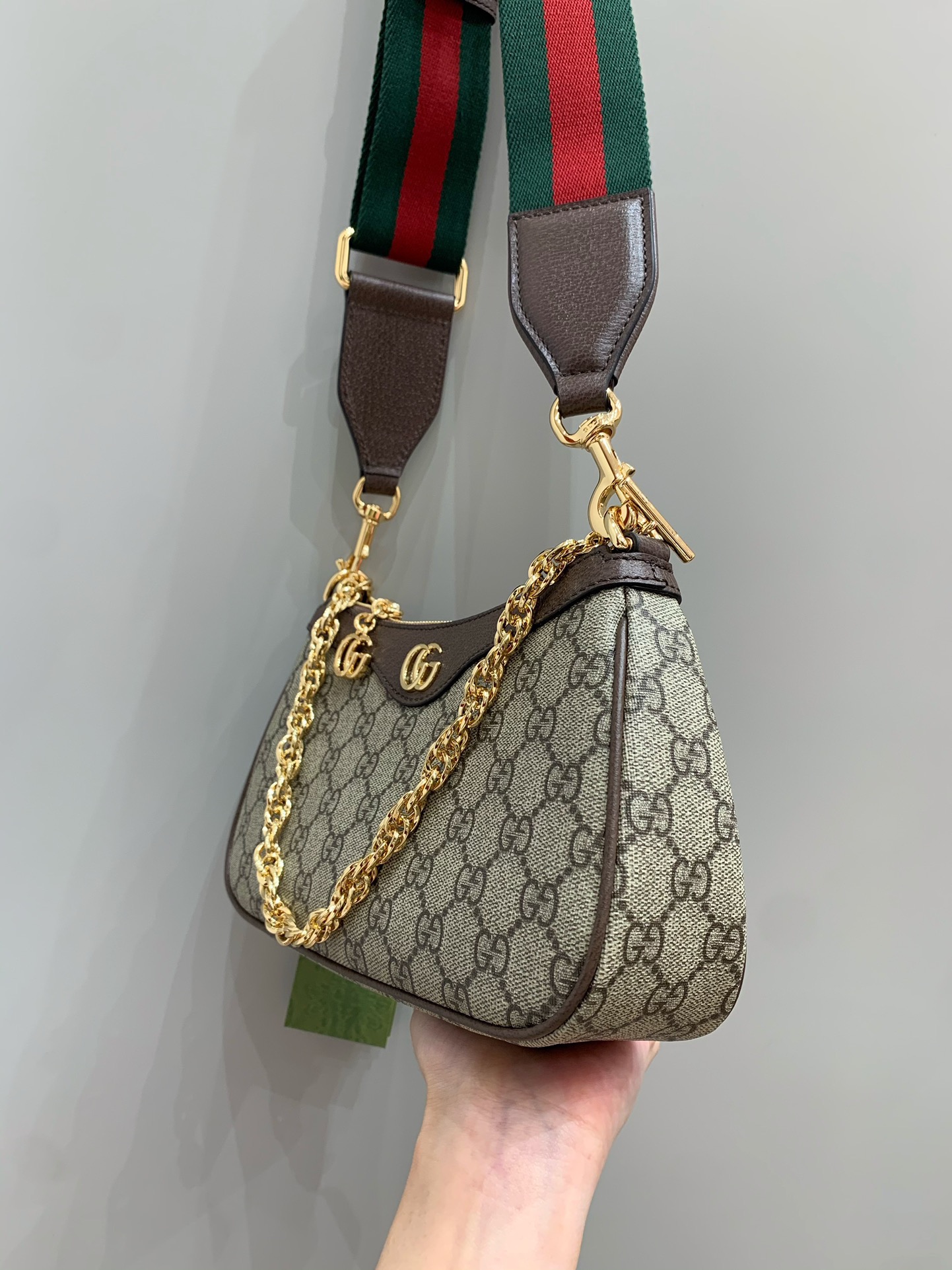 GG Ophidia handle bag angle 5