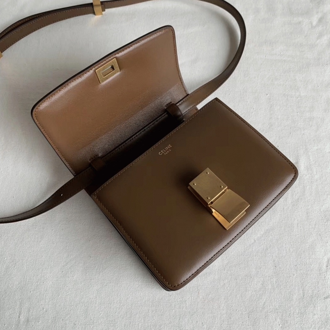 Top Quality Replica Celine Classic Box Small Bag In Camel angle 4