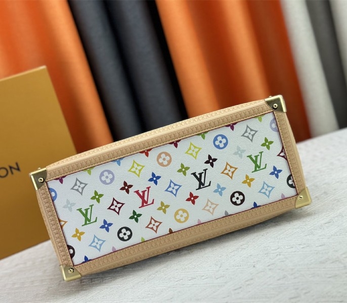Louis Vuitton X TM Multicolored Onthego MM In White angle 3