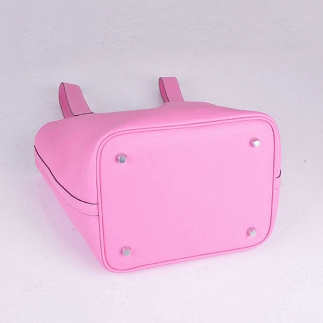 Pink replica designer Hermes Picotin Lock handbag angle 5