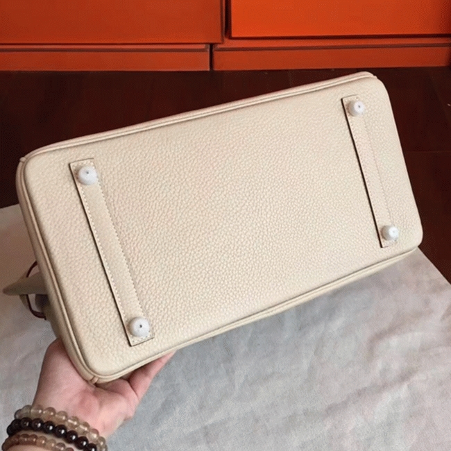 Ivory Replica Hermes Birkin 35CM Classy Handbag angle 3
