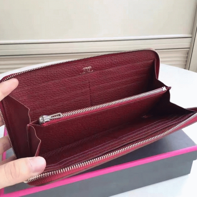 Ruby Designer Knockoff Hermes Wallet Azap Zipped angle 4