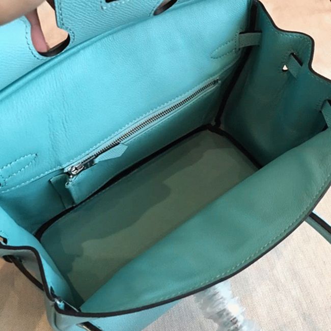 Blue Atoll Hermes Birkin 25CM High-End Replica angle 4