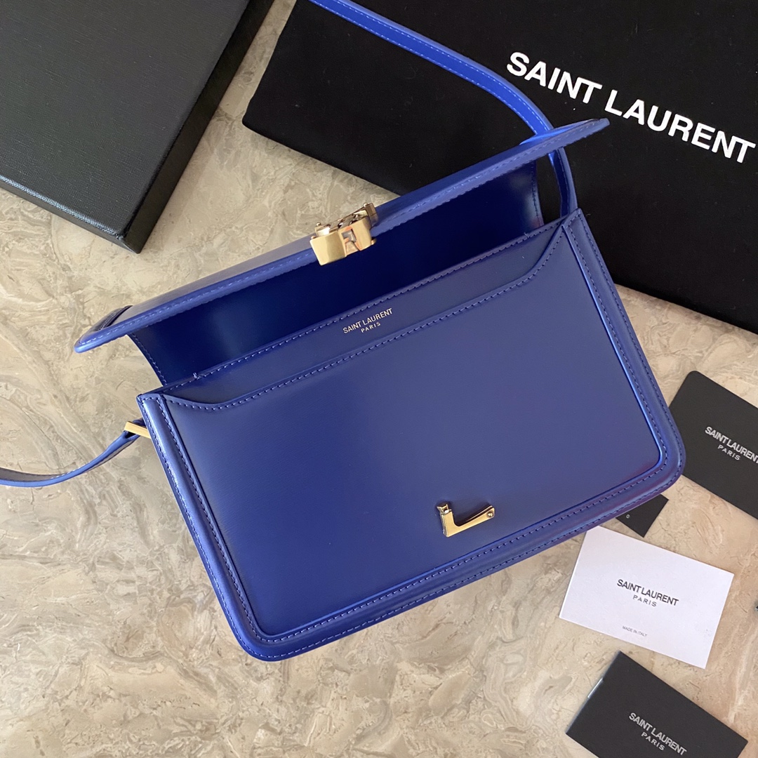 SOLFERINO MIDDLE SATCHEL IN LACQUERED AYERS angle 4