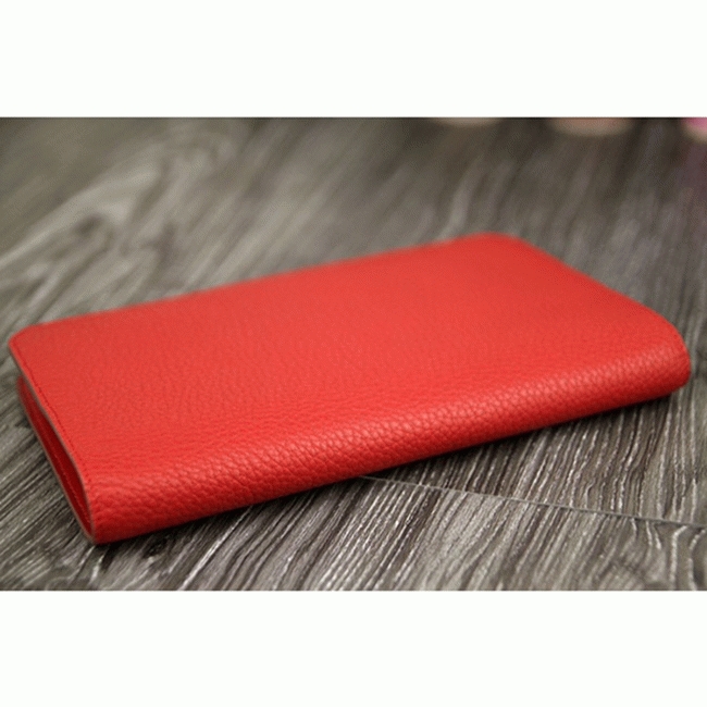 Red AAA replica Hermes Dogon combine wallet angle 3